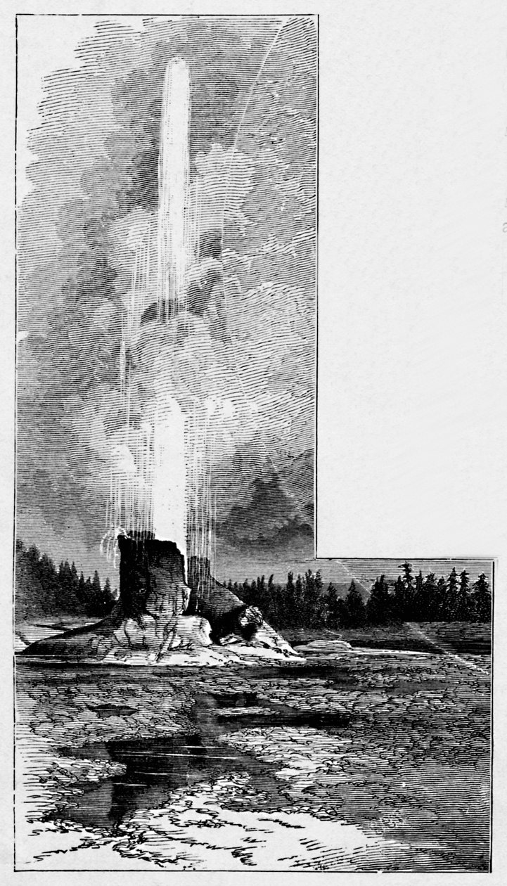 Olbrzymi gejzer, 1883 autorstwa Unbekannt