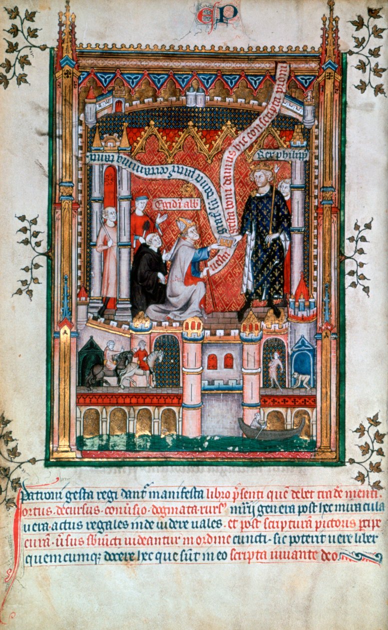 Gilles de Pontoise, opat St Denis, 1317 autorstwa Unbekannt