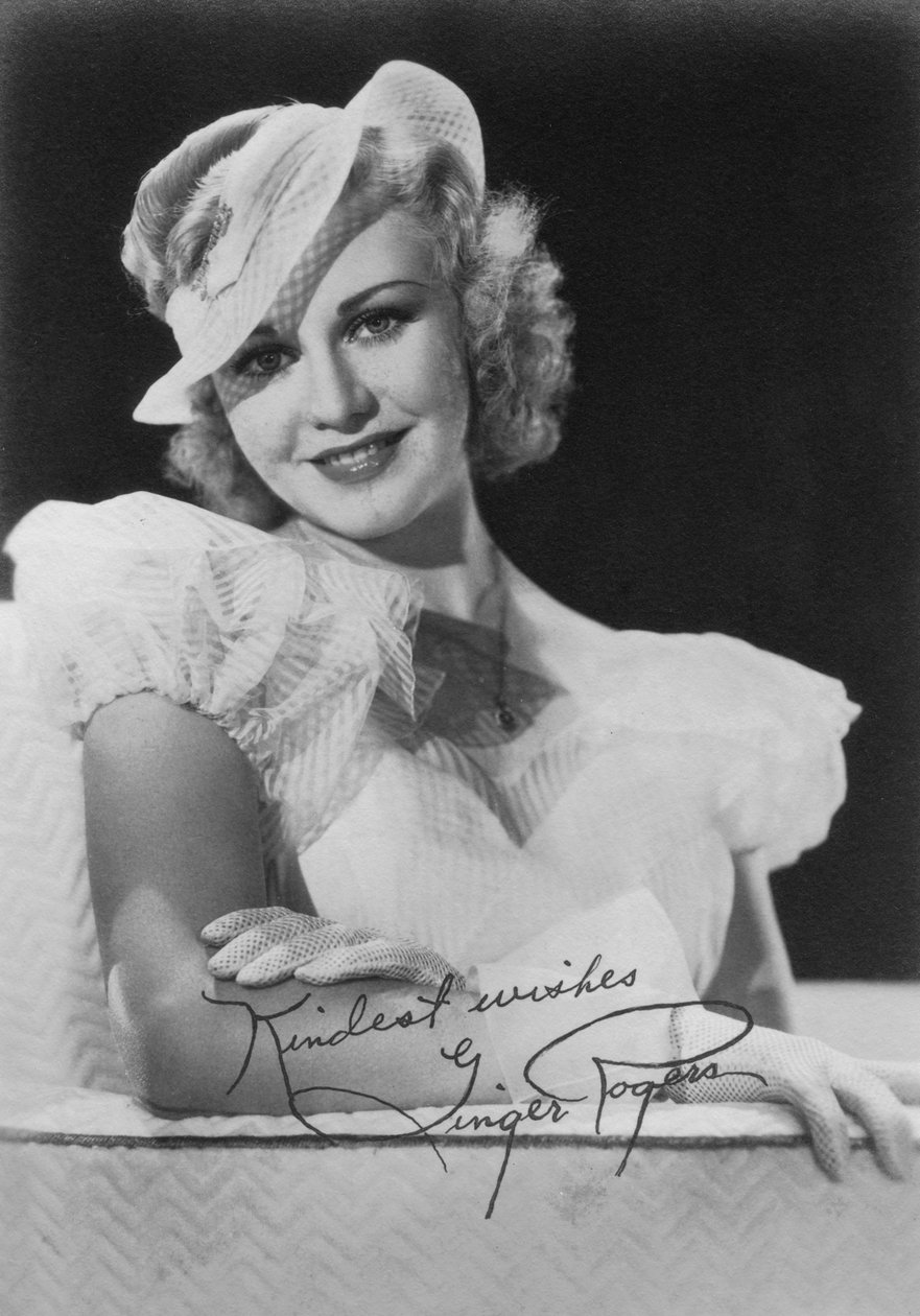 Ginger Rogers 1911-1995, amerykańska aktorka, tancerka i piosenkarka, ok. 1930 autorstwa Unbekannt