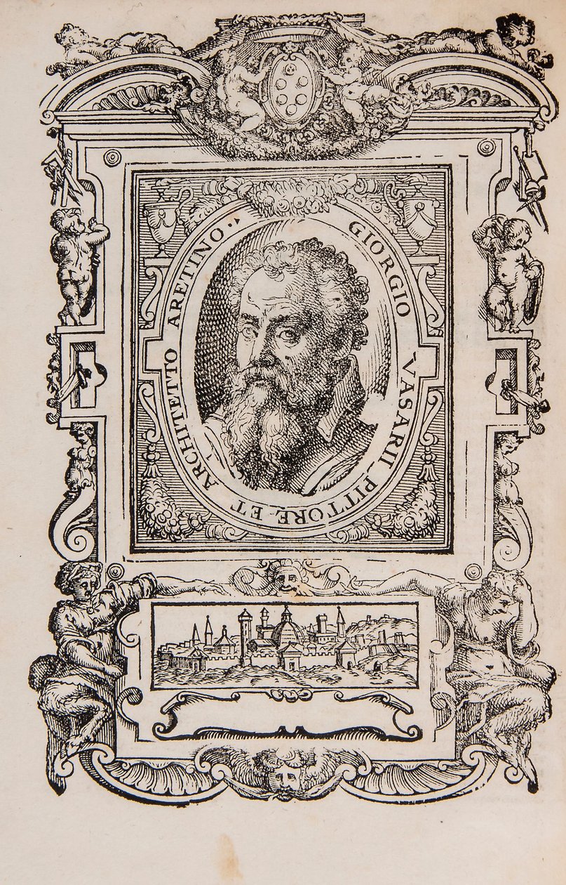Giorgio Vasari. Od: Giorgio Vasari, Żywoty najwybitniejszych włoskich malarzy, rzeźbiarzy, a autorstwa Unbekannt