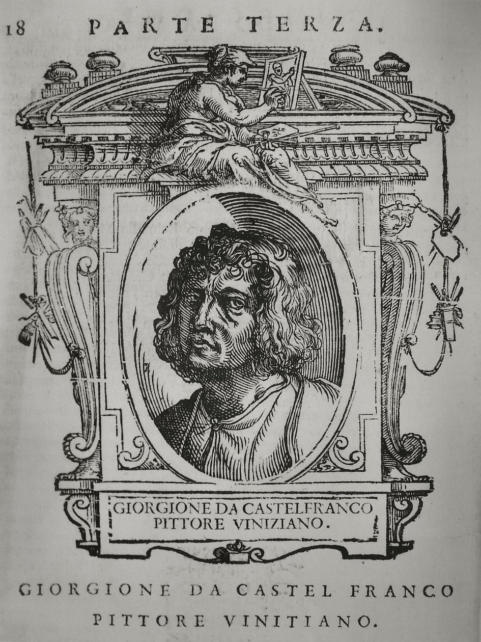 Giorgione. Od: Giorgio Vasari, Żywoty najwybitniejszych włoskich malarzy, rzeźbiarzy i architektów, 1568 autorstwa Unbekannt