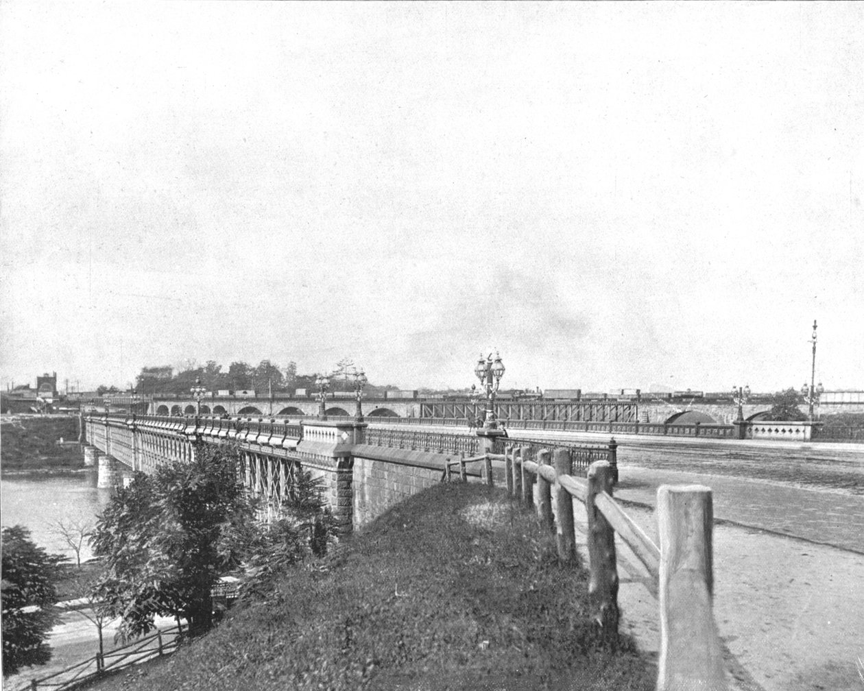 Girard Avenue Bridge, Filadelfia, USA, ok. 1900. autorstwa Unbekannt