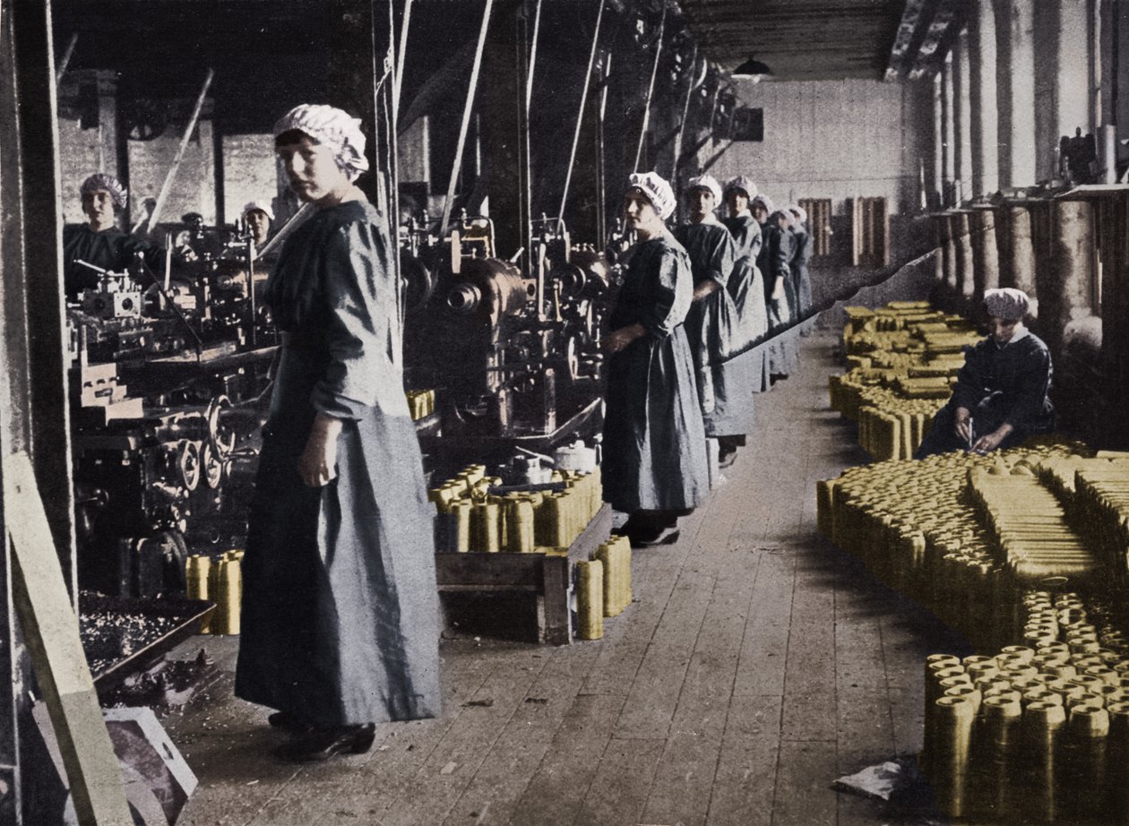 Robotnice w fabryce amunicji, 1915 autorstwa Unbekannt