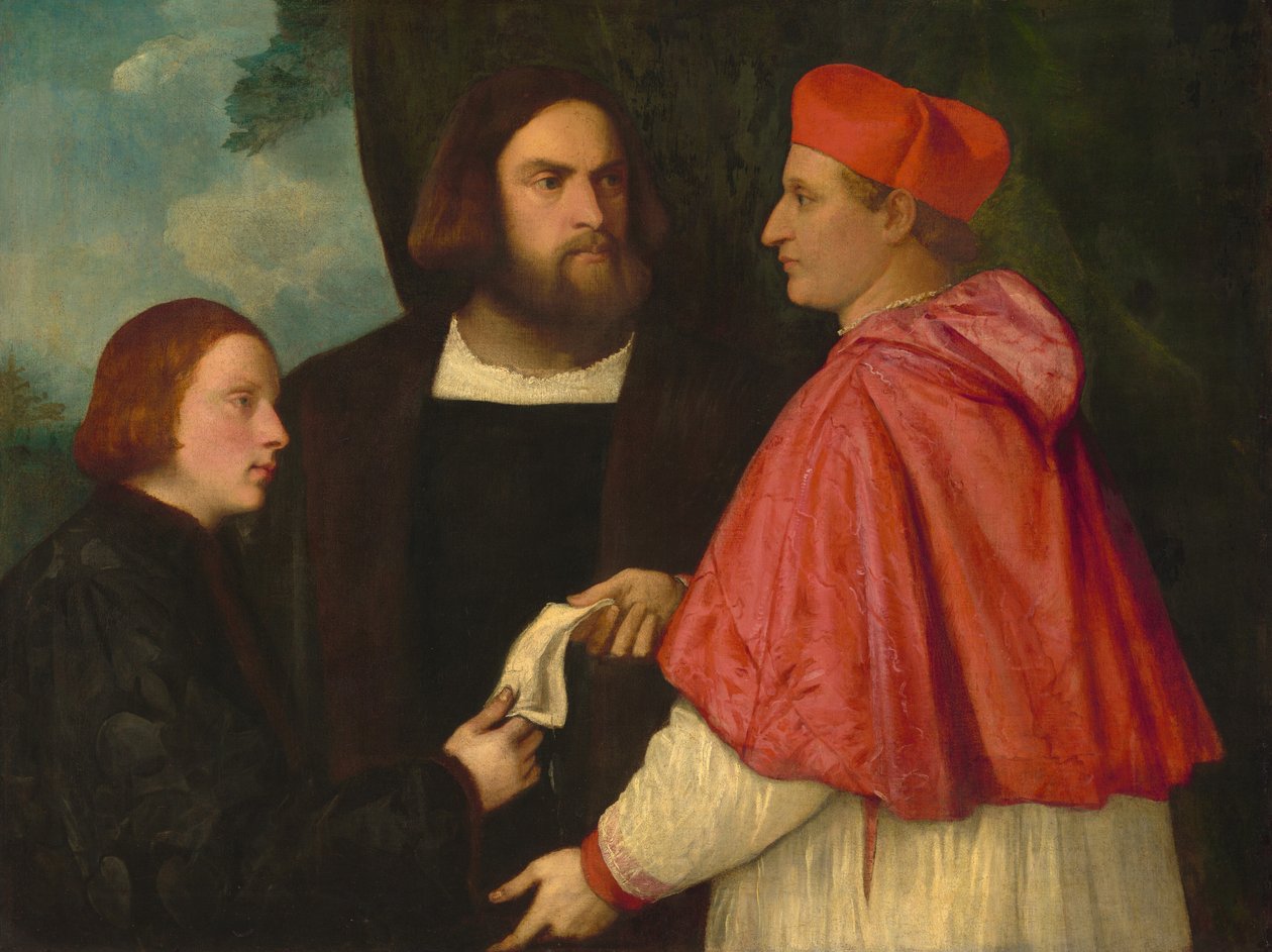 Girolamo i kardynał Marco Corner Inwestowanie Marco, opata Carrary, z Jego Beneficjentem, c15201525. autorstwa Unbekannt