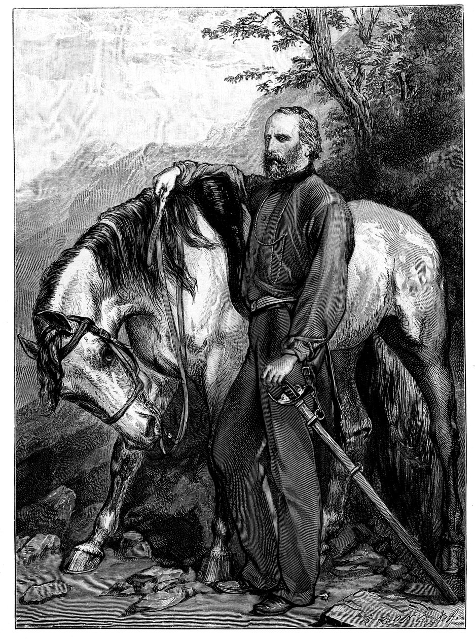 Giuseppe Garibaldi, włoski patriota i żołnierz Risorgimento, 1900 autorstwa Unbekannt