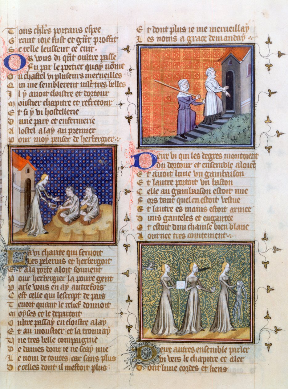 Dawanie jałmużny, 1393 autorstwa Unbekannt