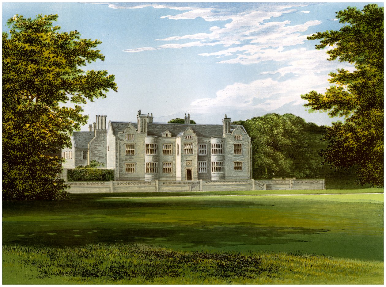 Glynde Place, Sussex, dom wicehrabiego Hampdena, ok. 1880 r. autorstwa Unbekannt