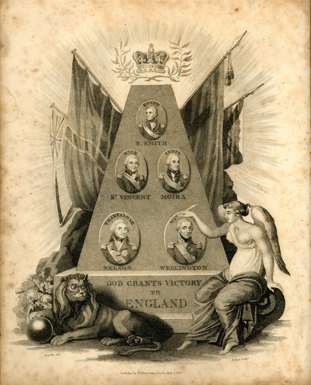 Bóg daje zwycięstwo Anglii, 1816. autorstwa Unbekannt