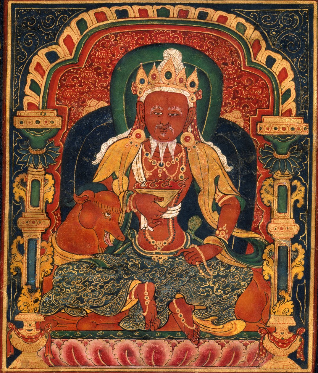 Bóg Ognia, Agni, Medycyny Budda Mandala autorstwa Unbekannt
