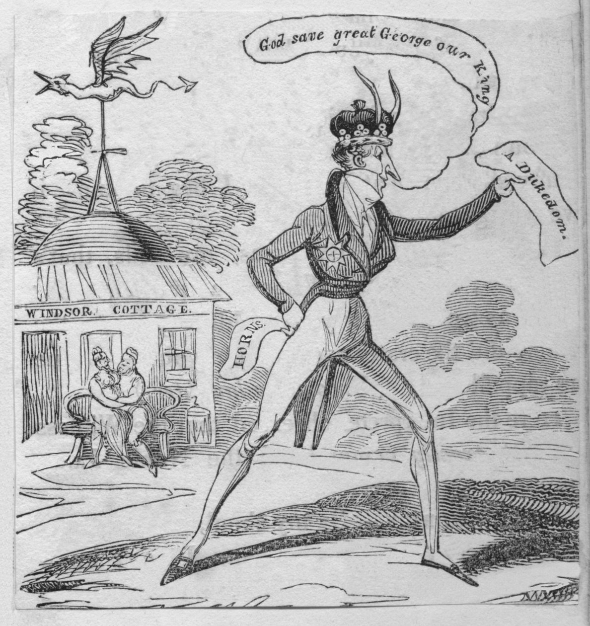 Boże chroń wielkiego Jerzego, naszego króla, ok. 1820 r. autorstwa Unbekannt
