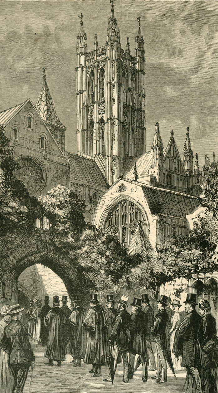 Going to Service by the Dark Entry: Kolonialni i indyjscy goście w Canterbury, 1886. autorstwa Unbekannt