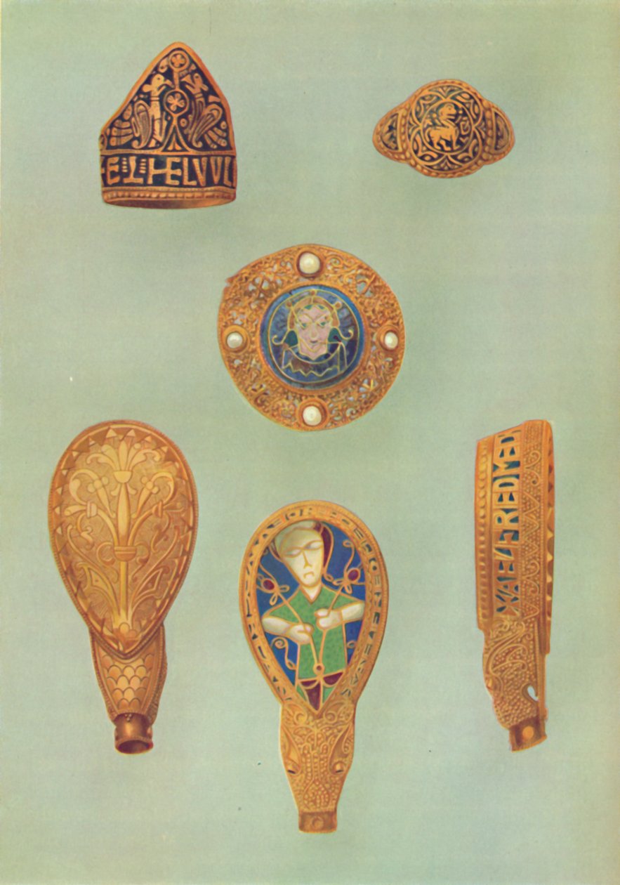 Biżuteria złota, głównie z IX wieku, 1935. autorstwa Unbekannt