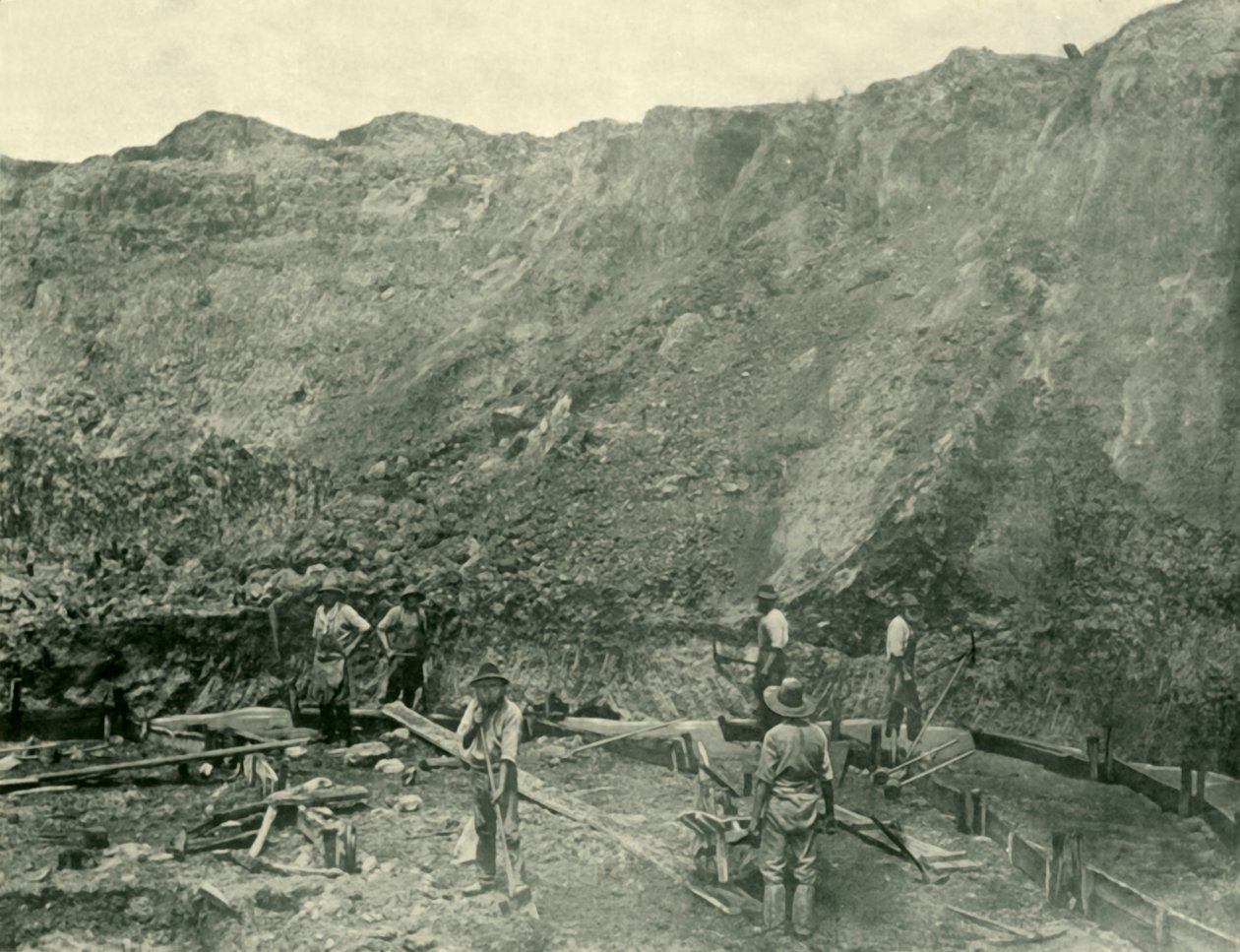 Wydobywcy złota w pobliżu Beechworth, 1901. autorstwa Unbekannt