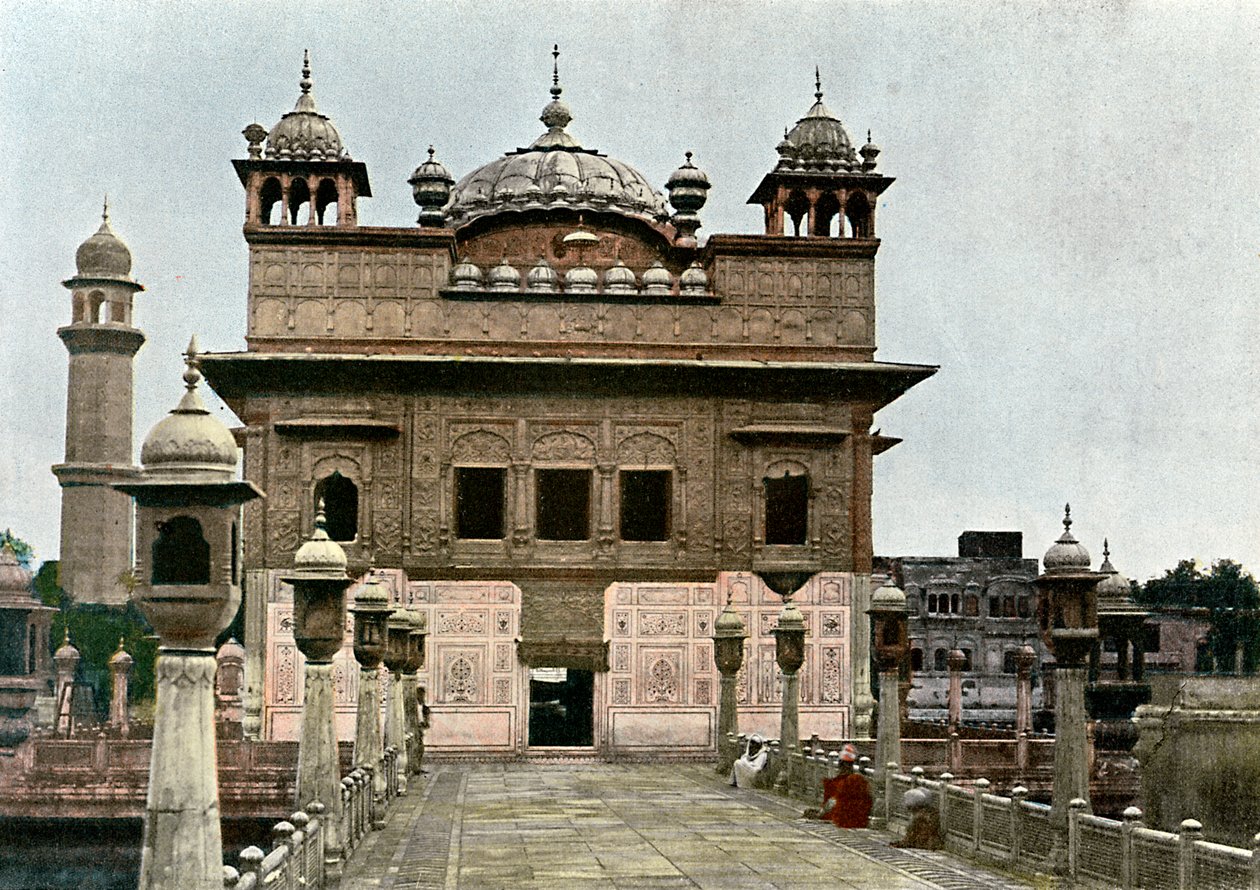 Złota Świątynia, Amritsar, Pendżab, Indie, ok. 1890 r. autorstwa Unbekannt