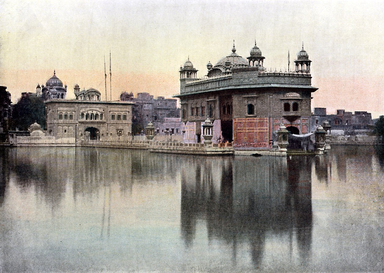 Złota Świątynia, Amritsar, Pendżab, Indie, ok. 1890 r. autorstwa Unbekannt