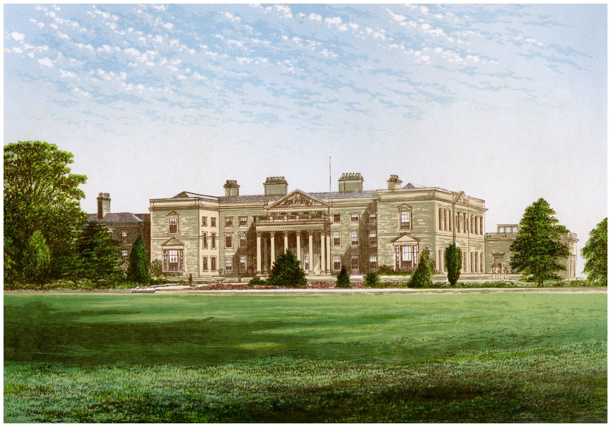 Gopsal Hall, Leicestershire, dom Lorda Howe, ok. 1880 r. autorstwa Unbekannt