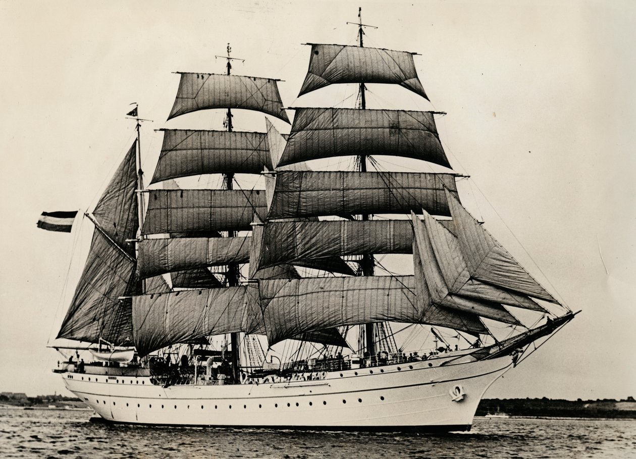 Gorch Fock po raz pierwszy pod pełnymi żaglami, 1933 autorstwa Unbekannt