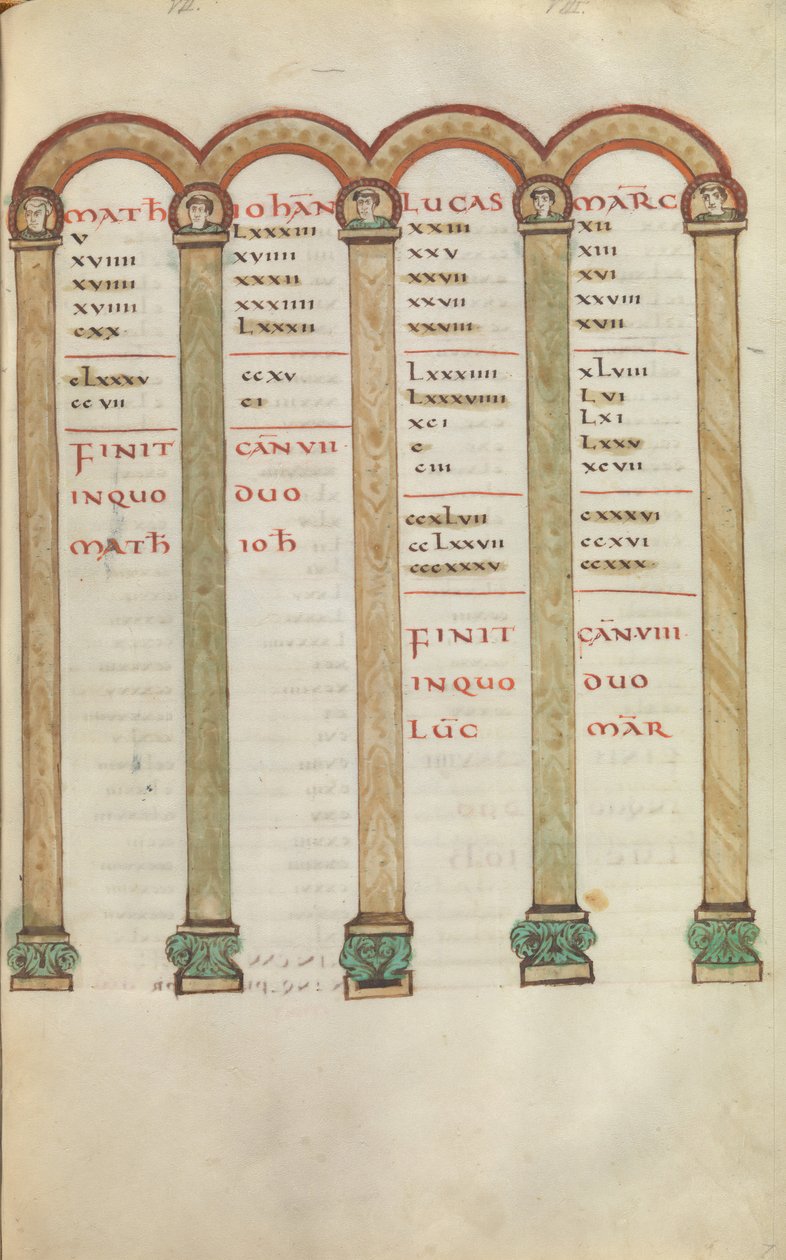 Ewangeliarz, ca. 825-50. autorstwa Unbekannt