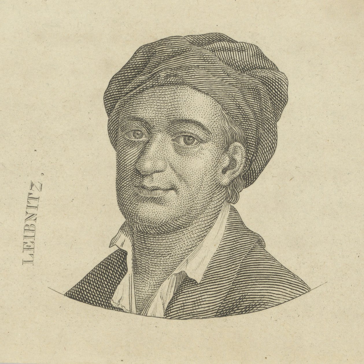 Gottfried Wilhelm Leibniz 1646-1716, około. 1790 autorstwa Unbekannt