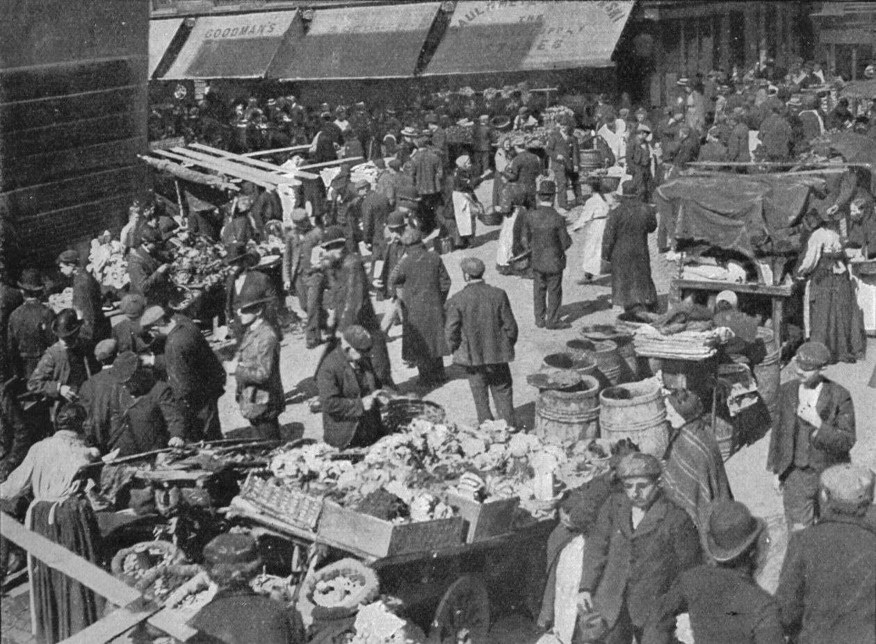Goulston Street w niedzielny poranek, Londyn, c1901 1901 autorstwa Unbekannt