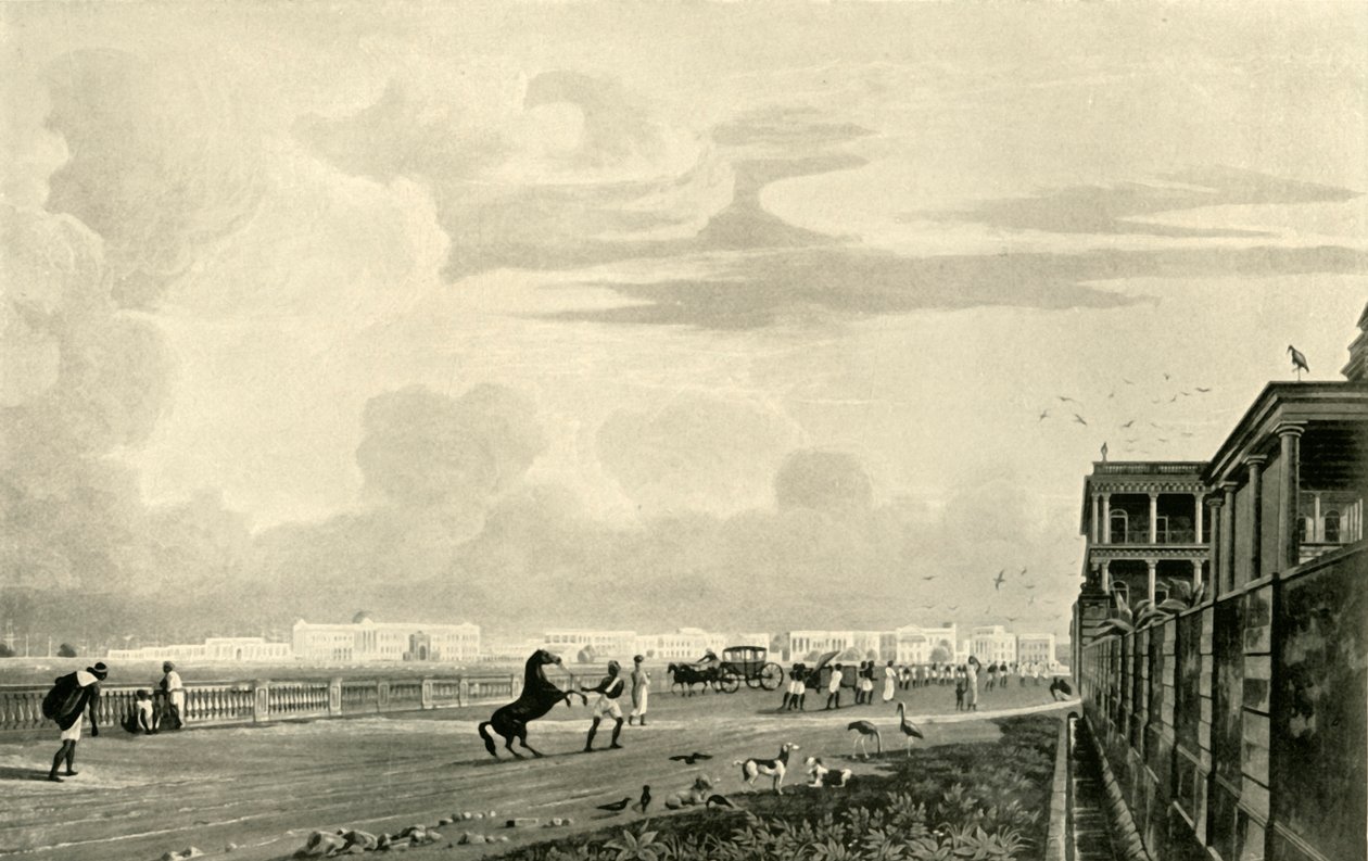 Dom rządowy, z Chowringhee, 1820, 1925. autorstwa Unbekannt