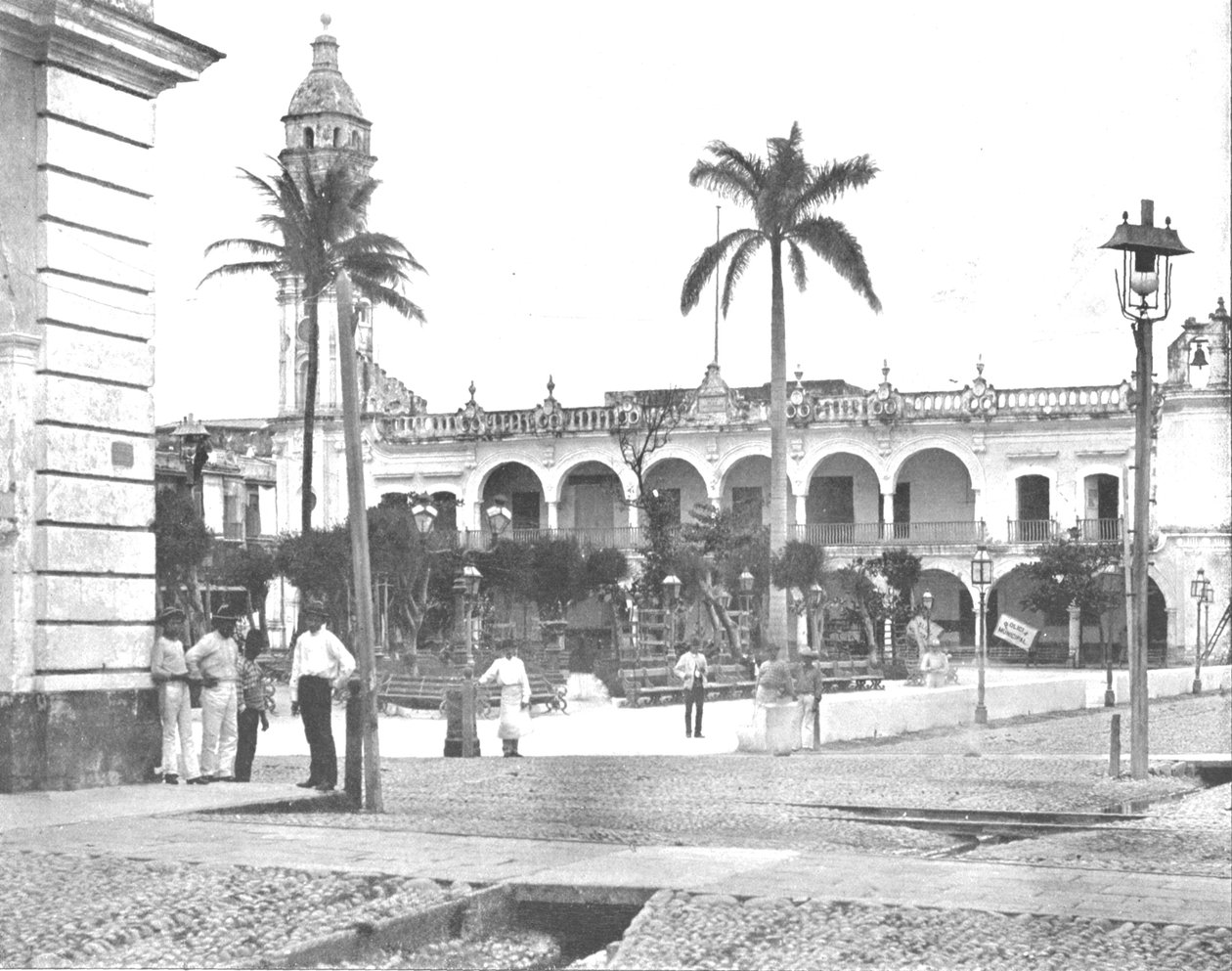 Pałac Gubernatorów, Vera Cruz, Meksyk, ok. 1900. autorstwa Unbekannt