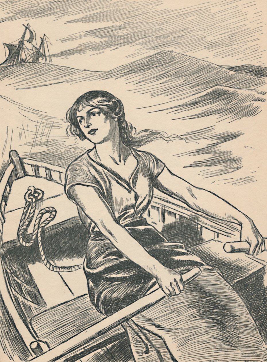 Grace Darling wypływa na wrak, ok. 1907 r. autorstwa Unbekannt