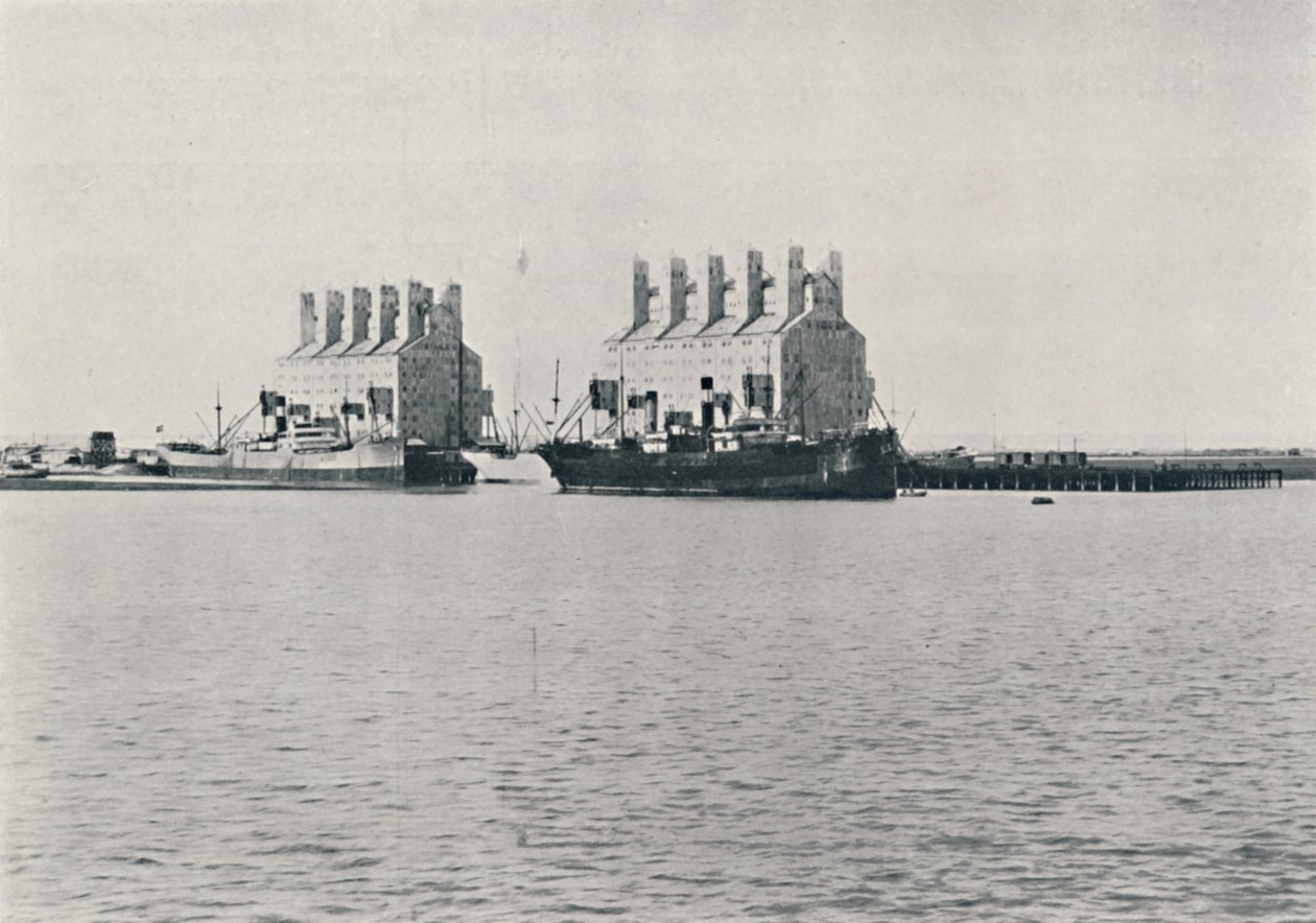 Elewatory zbożowe, Bahia Blanca, 1916 autorstwa Unbekannt
