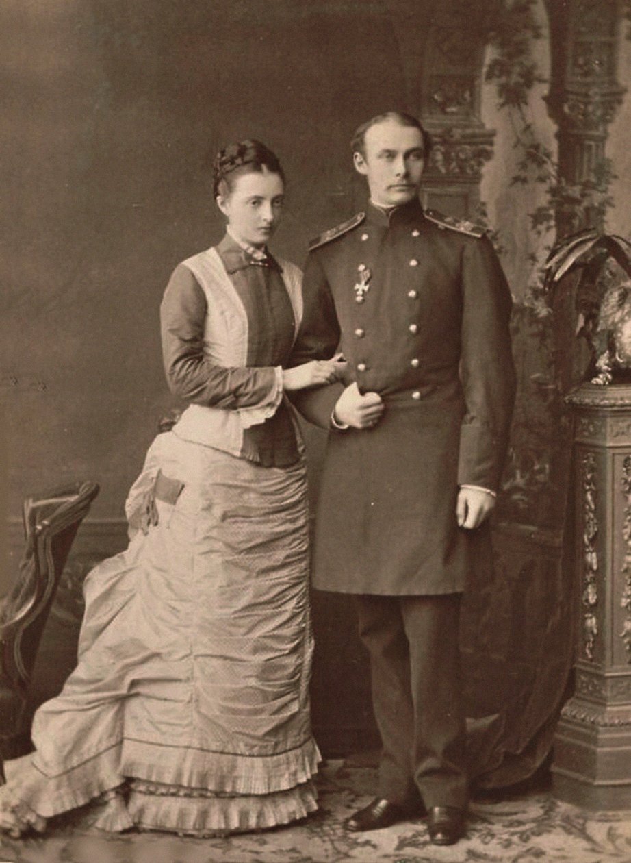 Wielka księżna Anastazja Michajłowna Rosji i wielki książę Fryderyk Franciszek III, 1878. autorstwa Unbekannt