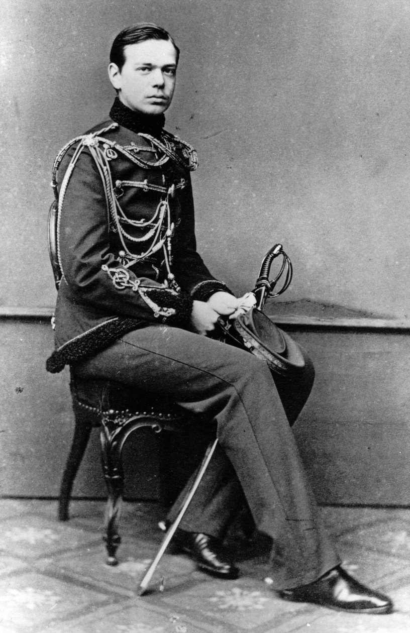 Wielki książę Aleksander Aleksandrowicz Rosji, c1860-c1862 autorstwa Unbekannt