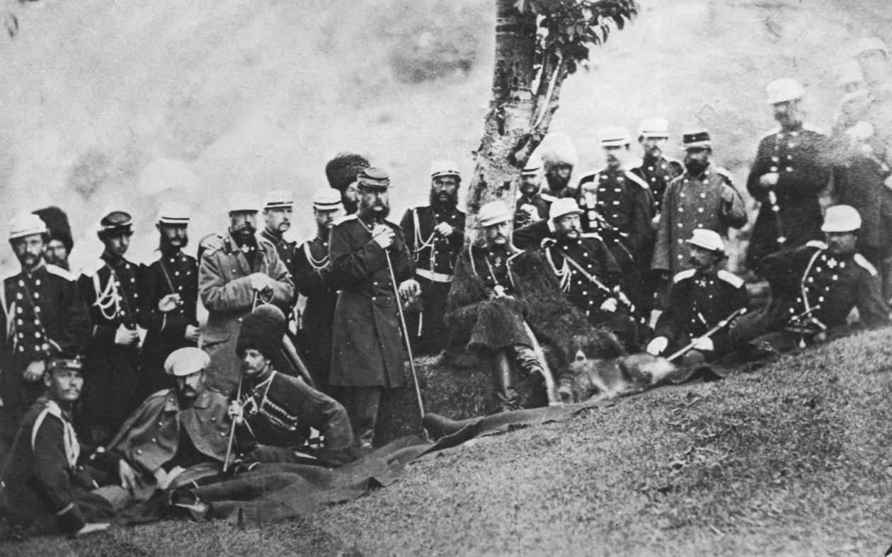 Wielki książę Michał Nikołajewicz Rosji na wyprawie, ok. 1880 autorstwa Unbekannt