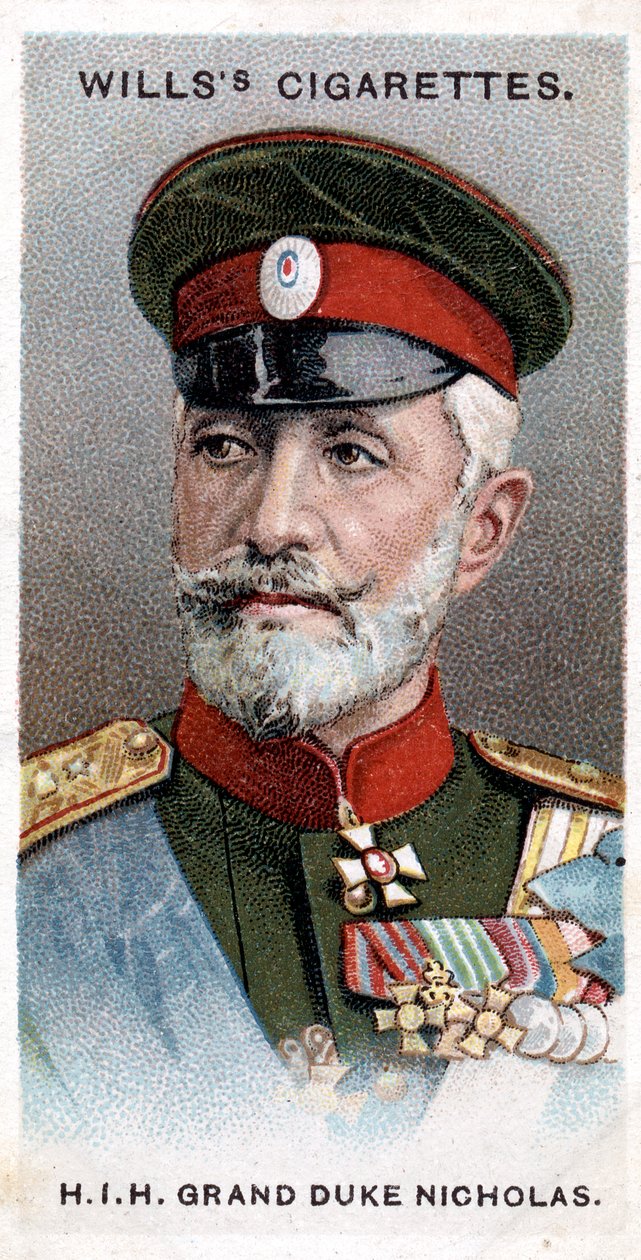 Wielki Książę Mikołaj Rosji, generał rosyjski, 1917 autorstwa Unbekannt