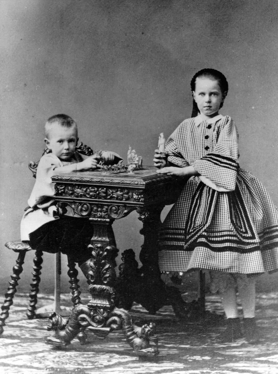 Wielki książę Siergiej Aleksandrowicz i wielka księżna Maria Aleksandrowna Rosji, 1860 autorstwa Unbekannt