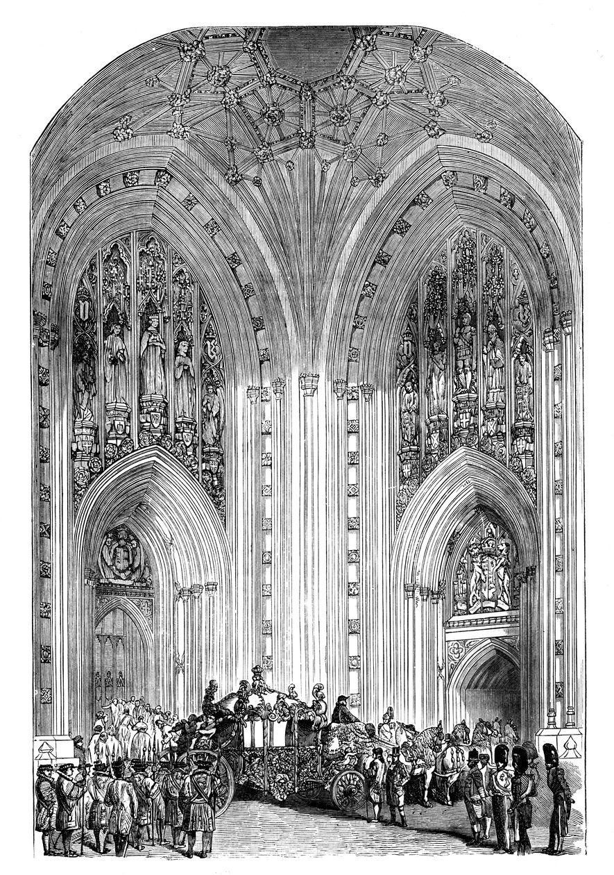Wielkie Wejście, Pałac Westminsterski, Londyn, ok. 1888 r. autorstwa Unbekannt