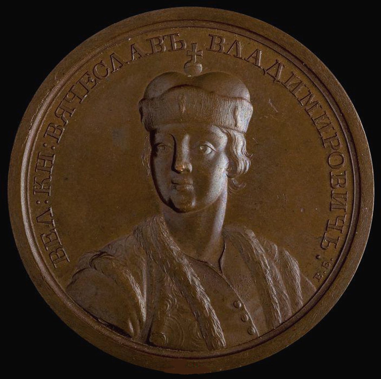 Wielki Książę Wiaczesław I Władimirowicz z Kijowa z serii Medali Historycznych, 1770 autorstwa Unbekannt
