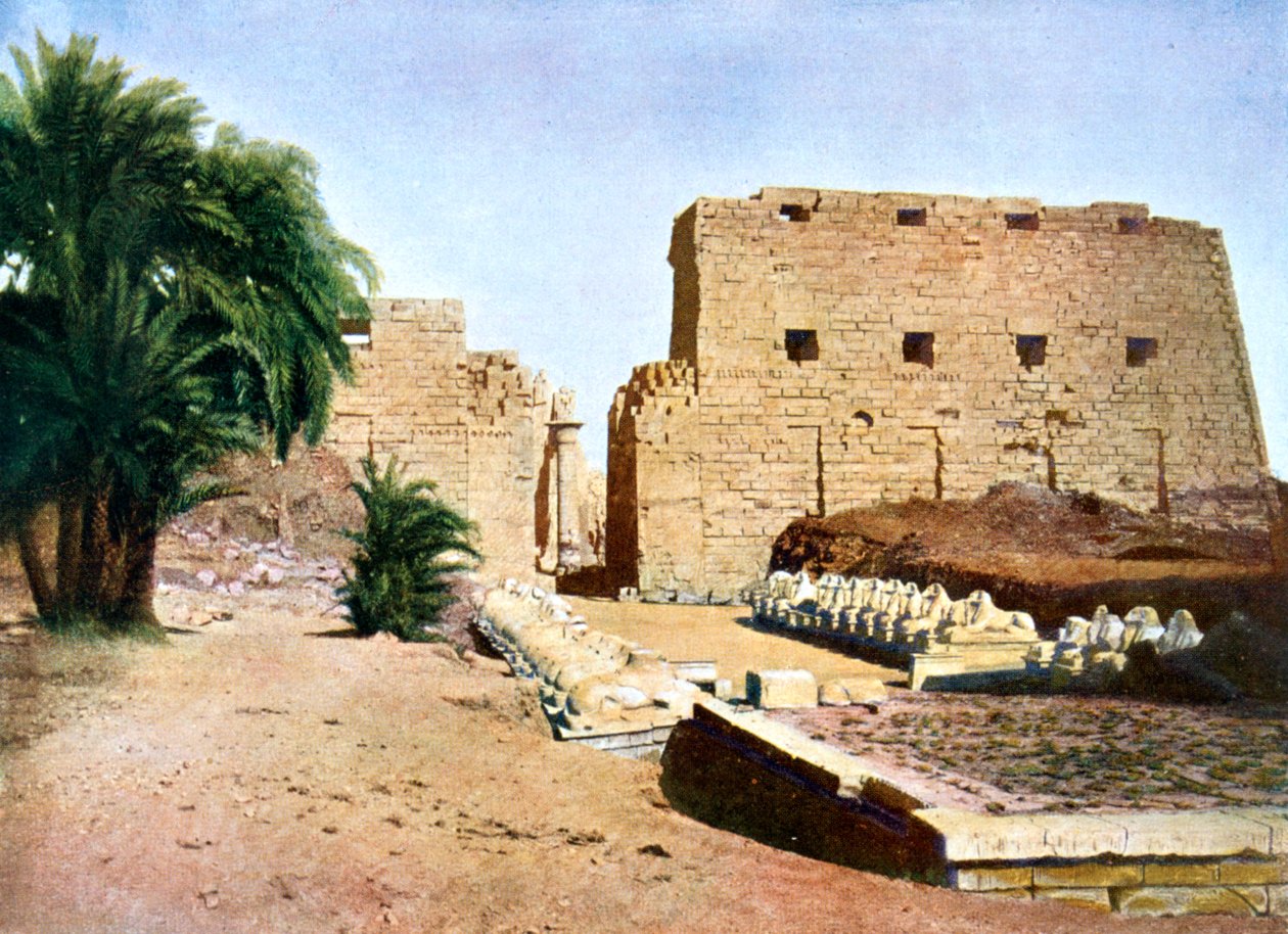 Wielka Świątynia Amona-Re, Karnak, Luksor, Egipt, XX wiek autorstwa Unbekannt