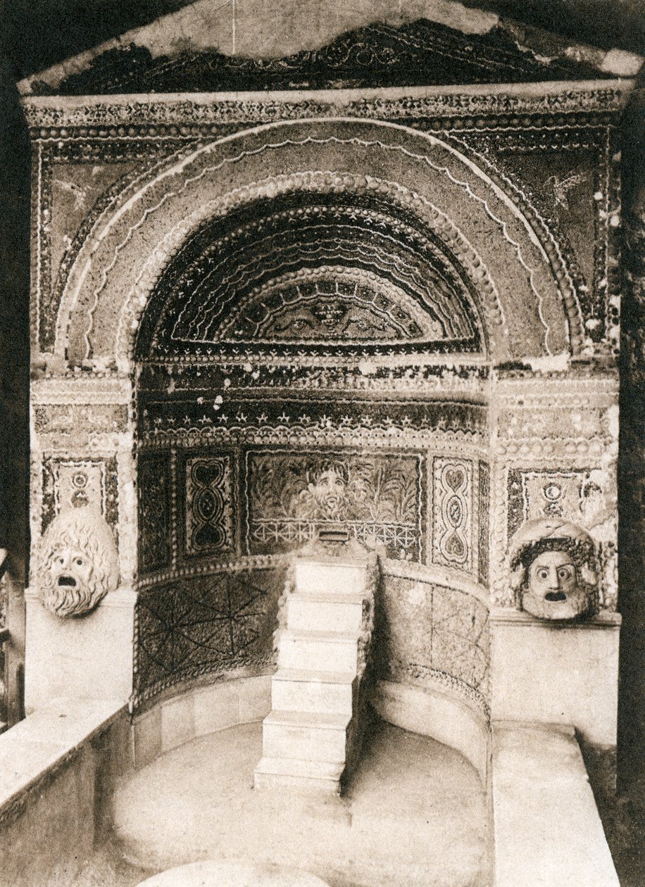 Grande Fontana, Pompeje, Włochy, ok. 1900 autorstwa Unbekannt
