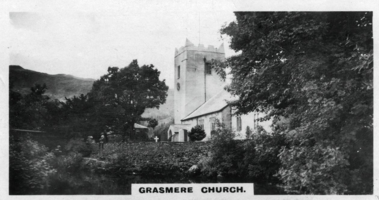 Kościół Grasmere, miejsce pochówku Wordsworthów, Kumbria, ok. 1920 r. autorstwa Unbekannt