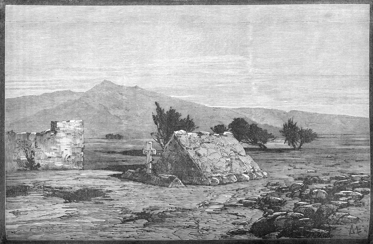 Groby majora Blackwooda i ludzi z sześćdziesiątego szóstego pułku, Maiwand, ok. 1880 autorstwa Unbekannt