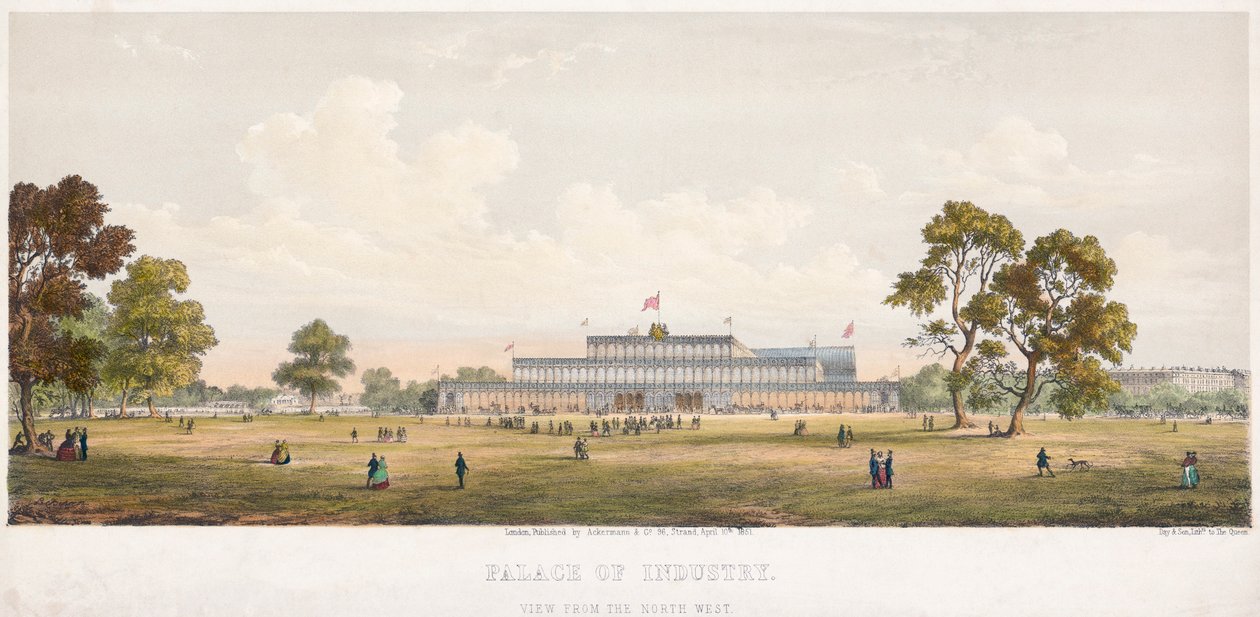 Wielka Wystawa, Crystal Palace, Hyde Park, Londyn, 1851 autorstwa Unbekannt