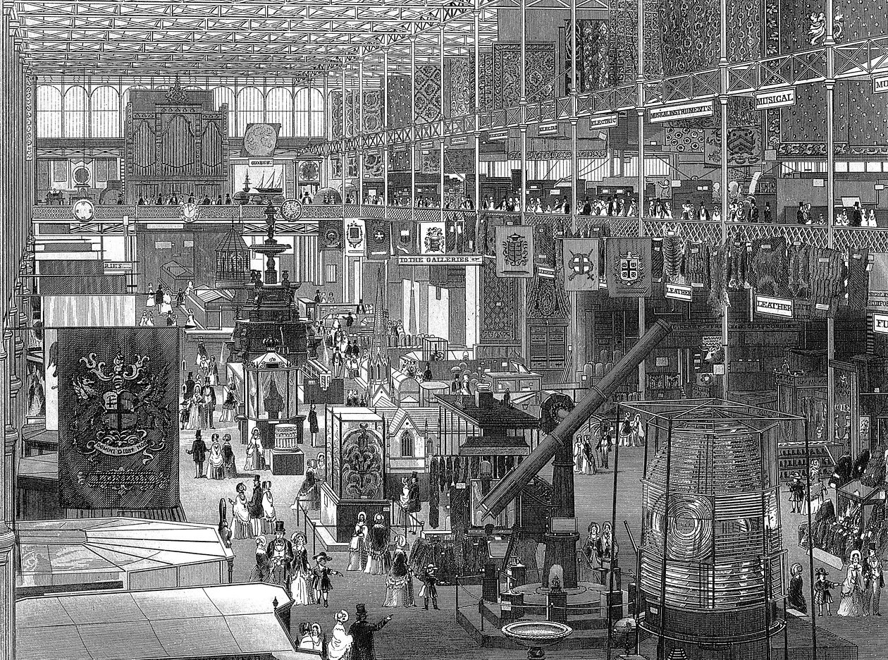 Wielka Wystawa w Crystal Palace, Hyde Park, Londyn, 1851 autorstwa Unbekannt
