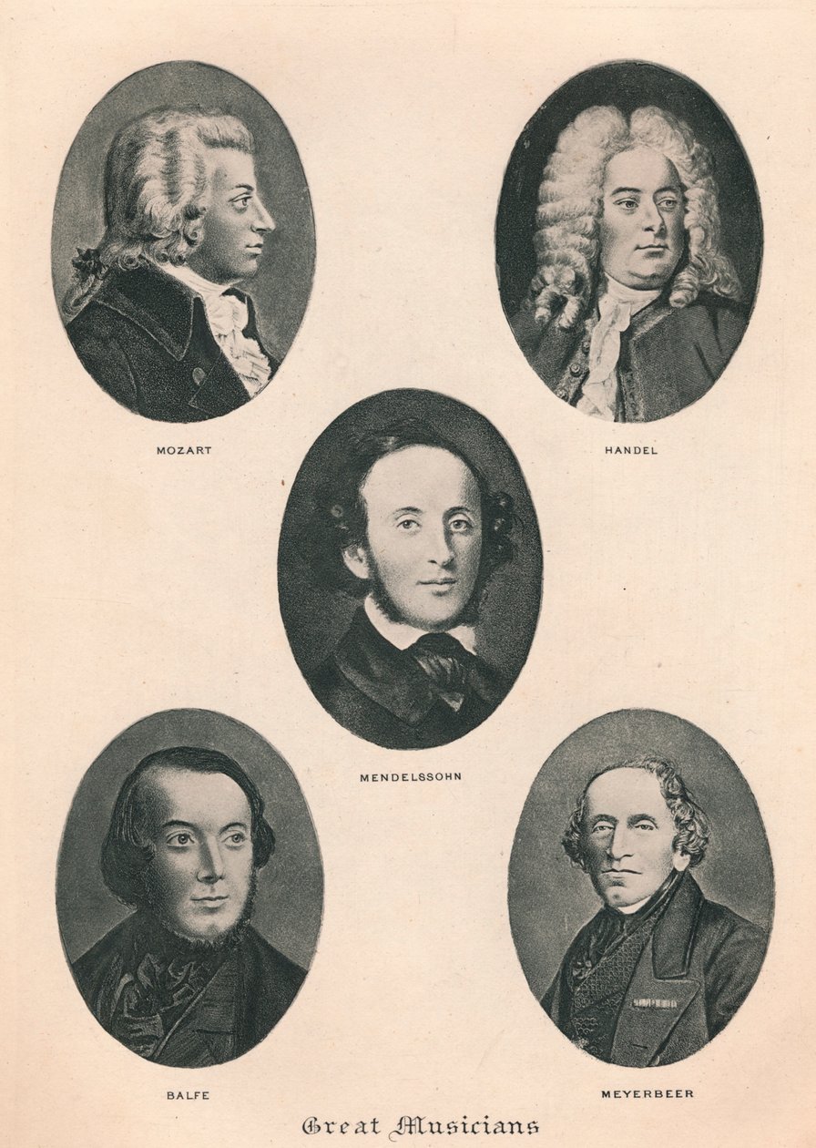 Wielcy Muzycy - Płyta IV., 1895 autorstwa Unbekannt
