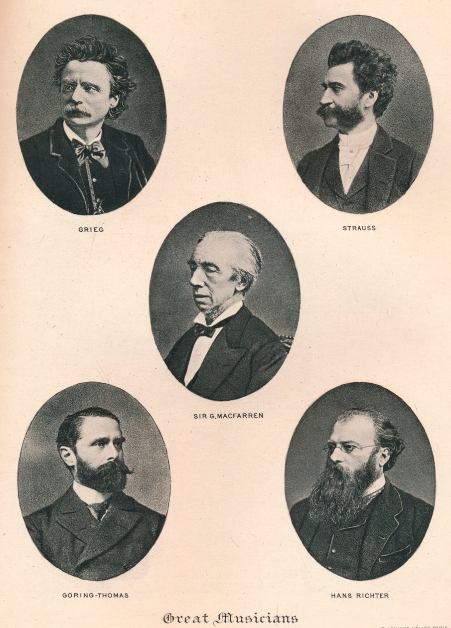 Wielcy Muzycy - Tablica IX., 1895 autorstwa Unbekannt