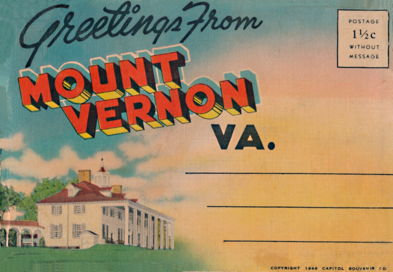 Pozdrowienia z Mount Vernon V.A., 1946 r. autorstwa Unbekannt