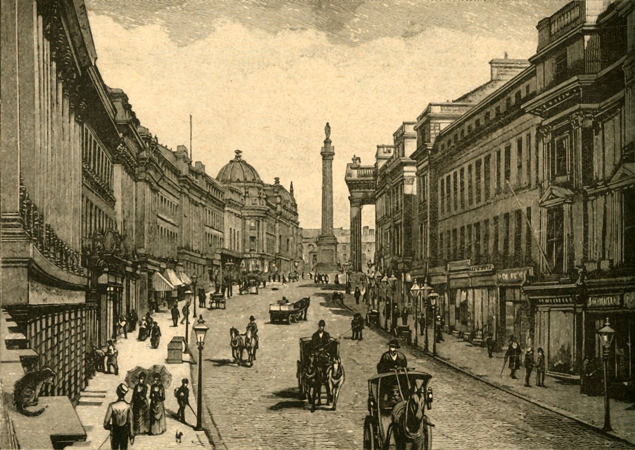 Gray Street, Newcastle-on-Tyne, c1890. autorstwa Unbekannt
