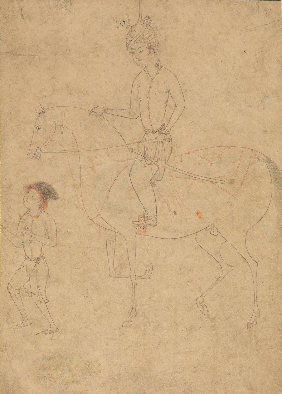 Pan młody i jeździec, 1540-50. autorstwa Unbekannt