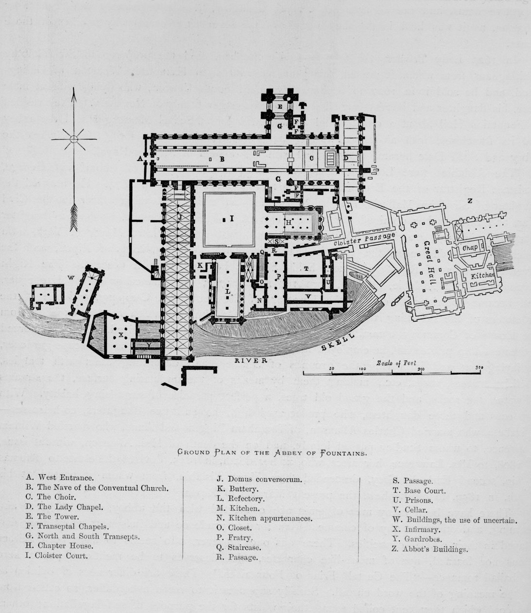 Plan terenu opactwa fontann, opactwo fontann, 1897 r. autorstwa Unbekannt