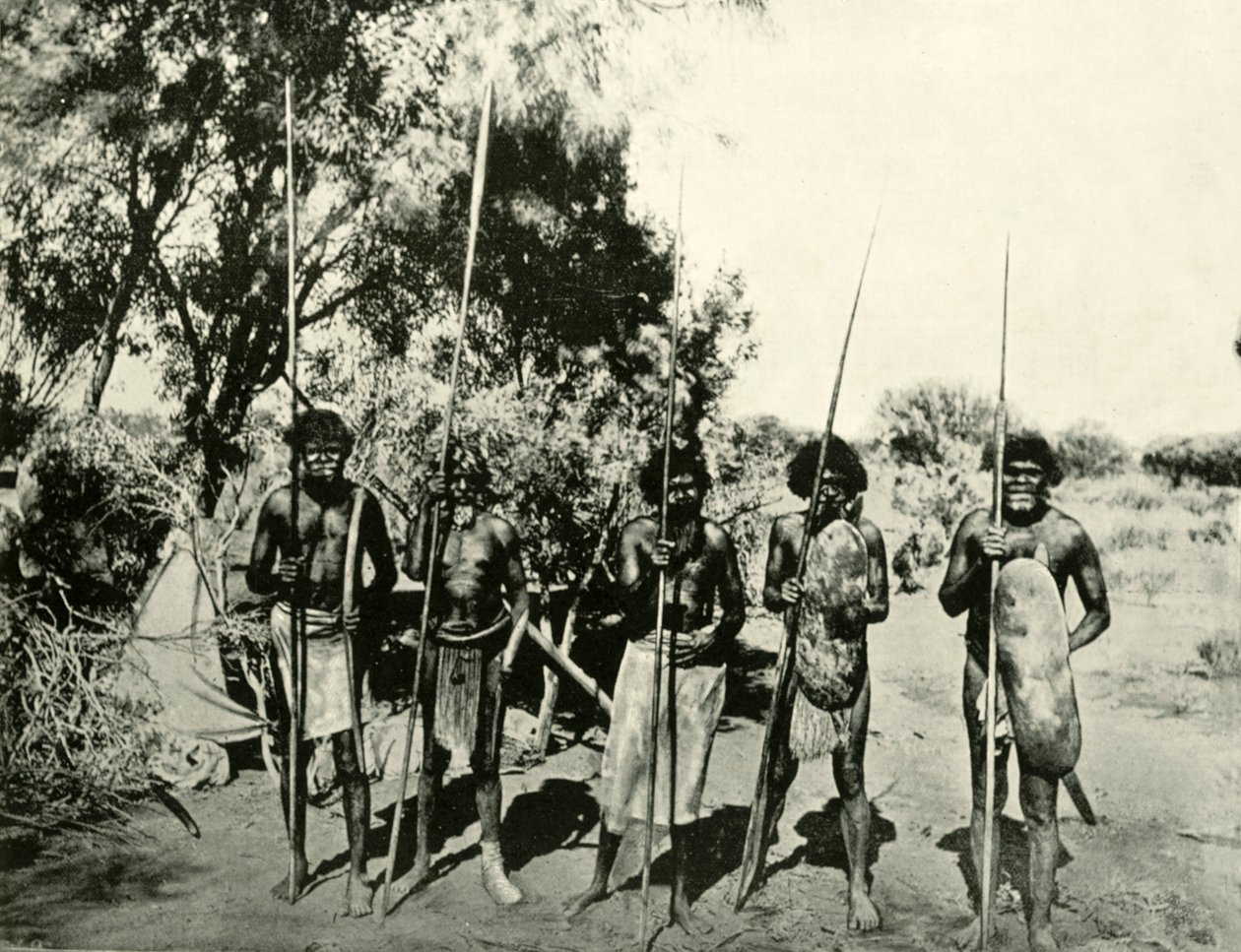 Grupa Aborygenów, Queensland, Australia, 1901. autorstwa Unbekannt