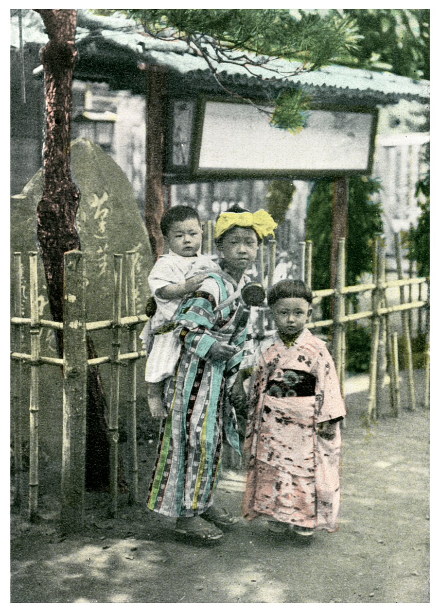 Grupa dzieci, Japonia, 1904 autorstwa Unbekannt