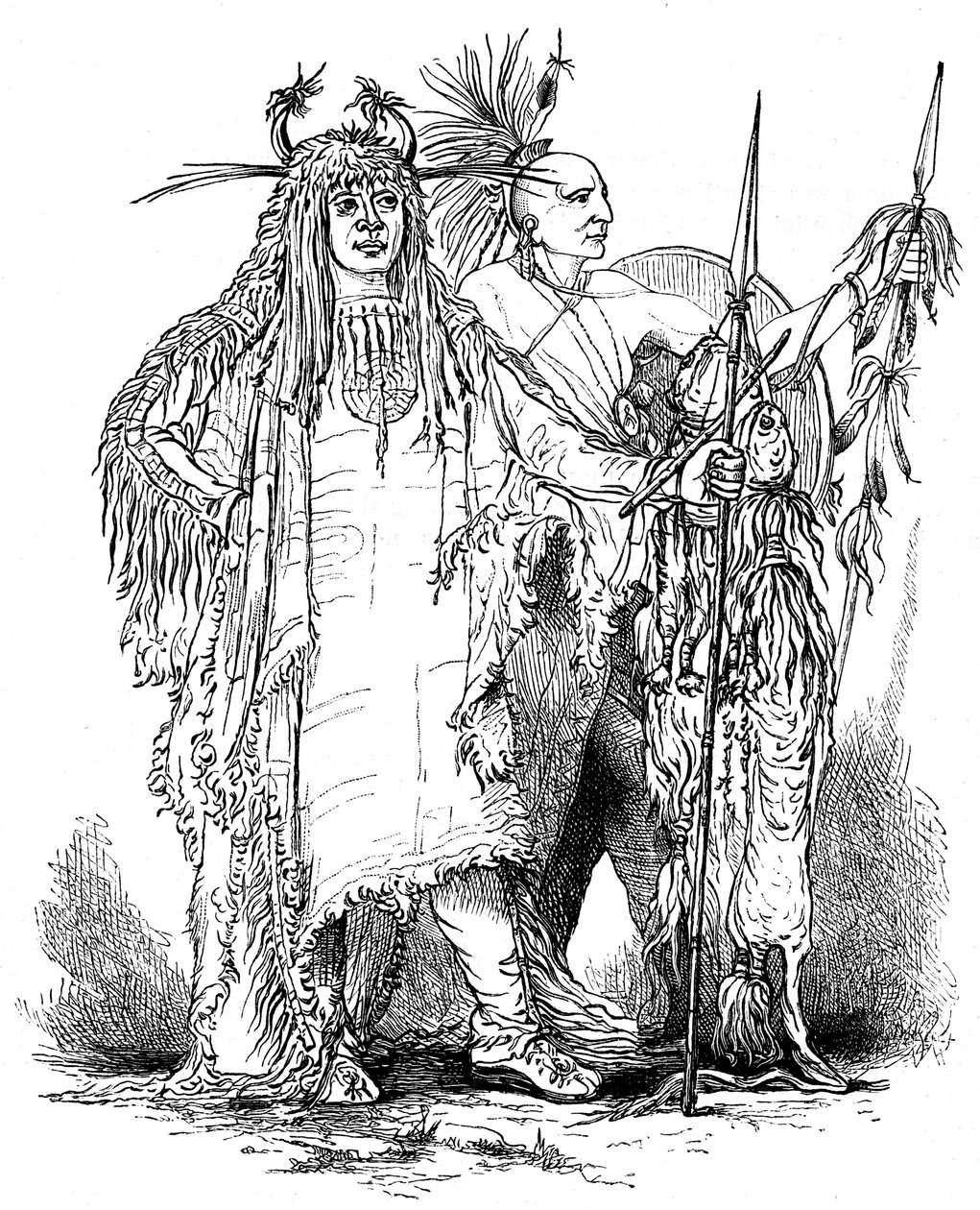 Grupa Indian pogranicznych, k. XVIII w. ok. 1880 r. autorstwa Unbekannt